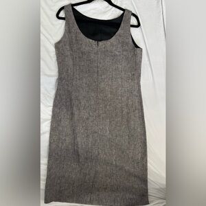 Gray Sleeveless Sheath Dress for Work